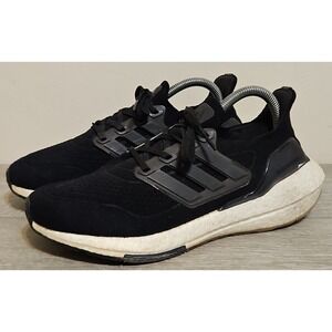 Adidas UltraBoost 21 Women's Size‎ 7.5 Black White Sneakers Running Shoes FY0402